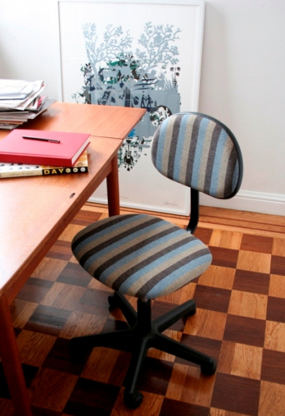 Офисные стулья ручной работы: меняем вид в фото