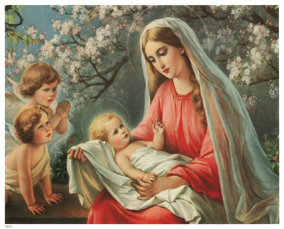 Схема вышивки крестом: «мадонна с младенцем» скачать бесплатно в фото