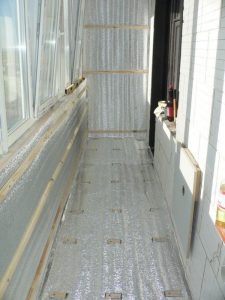 Утепление балкона и лоджии пеноплексом и пенофолом в фото