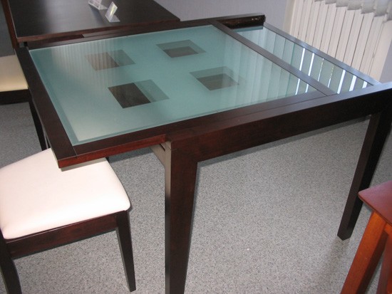 Как выбрать кухонный раздвижной стеклянный стол? в фото