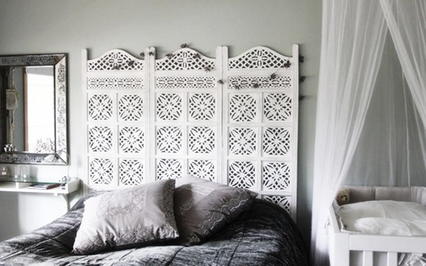 Необычное изголовье кровати в спальне своими руками (12 фото) в фото