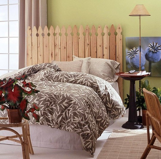 Необычное изголовье кровати в спальне своими руками (12 фото) в фото