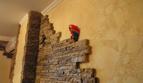 Отделка стен декоративным камнем — красиво и натурально в фото