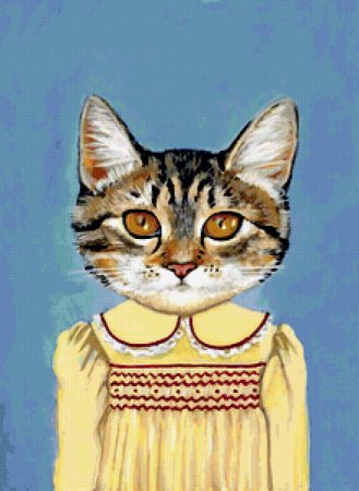 Схема вышивки крестом: «гламурные кошки» скачать бесплатно в фото
