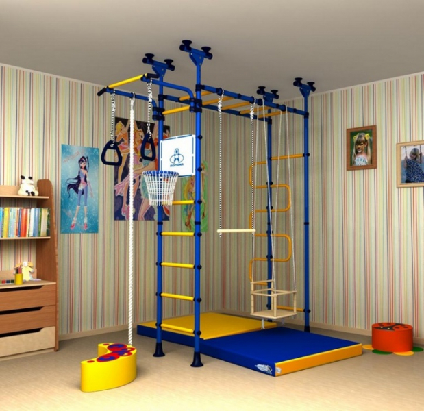 Спортивный уголок в детской комнате (35 фото) в фото