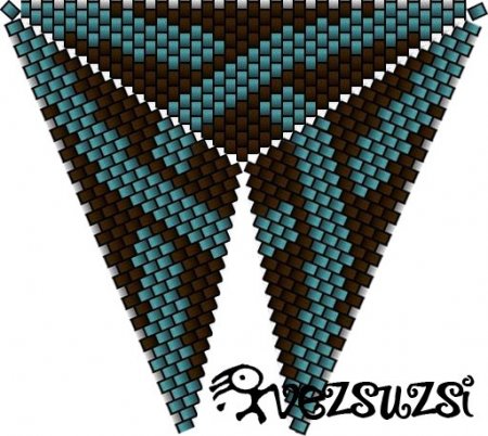 Треугольник из бисера: схемы плетения красивых кулонов в фото